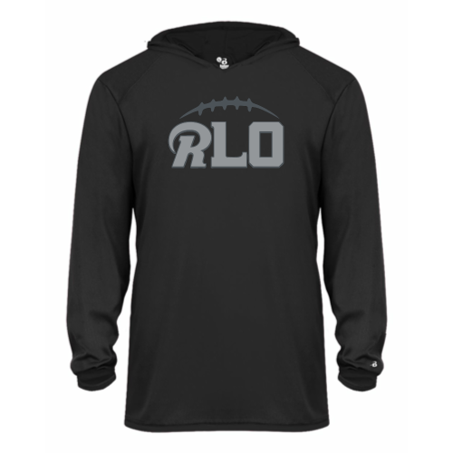 Load image into Gallery viewer, RLO Football -  Youth LS Performance Tee with Hood
