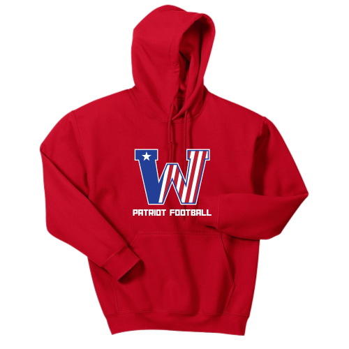Load image into Gallery viewer, Washington Patriot Football - Adult Pullover Hood Sweatshirt
