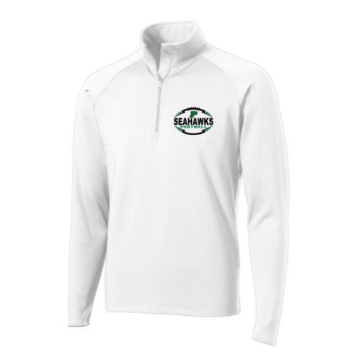 Peninsula Youth Seahawks - White - Sport Wicking 1-4 Zip Pullover