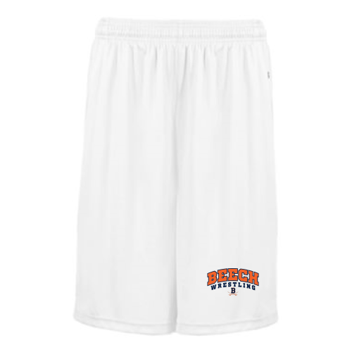 Beech High School Wrestling White - B-Core Adult 10 Performance Short