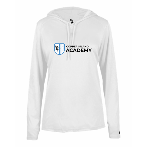 Copper Island - Ladies LS Performance Tee with Hood