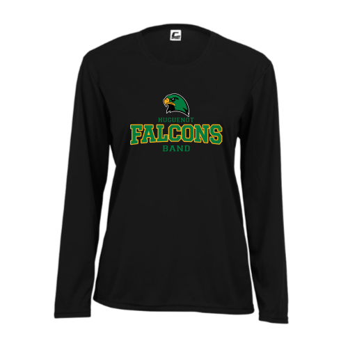 Huguenot Band - Ladies LS Performance Tee