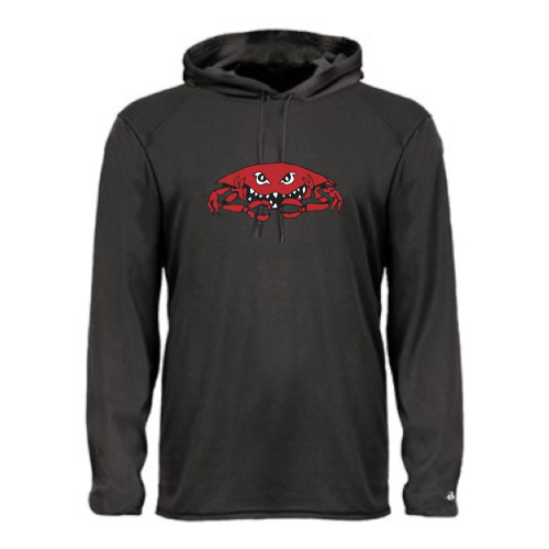 Hampton HS - Adult LS Performance Tee with Hood