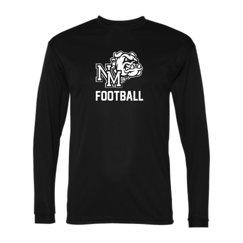 Load image into Gallery viewer, North Mason Football - Adult LS Performance Tee

