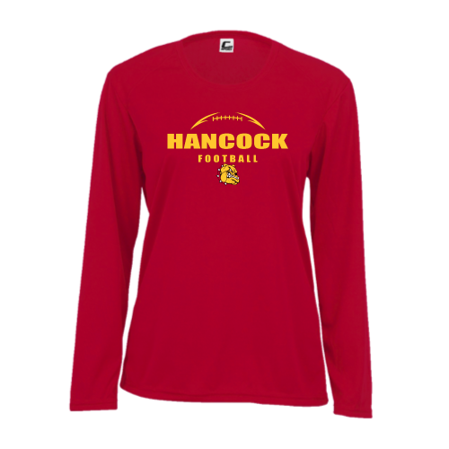 Load image into Gallery viewer, Hancock Football - Ladies LS Performance Tee
