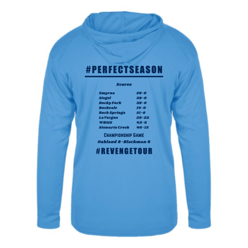 Oakland Middle School - Adult LS Performance Tee with Hood