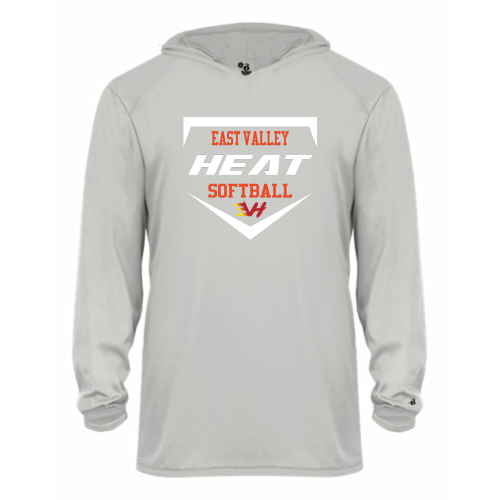 Load image into Gallery viewer, East Valley Heat Club Softball - Youth LS Performance Tee with Hood
