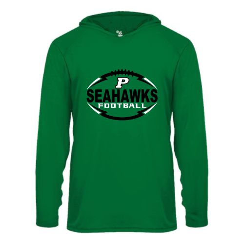 Peninsula Youth Seahawks - Youth LS Performance Tee with Hood