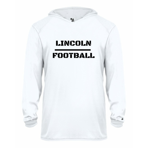 Lincoln Football - Youth LS Performance Tee with Hood