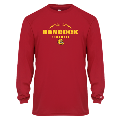 Load image into Gallery viewer, Hancock Football - Youth LS Performance Tee
