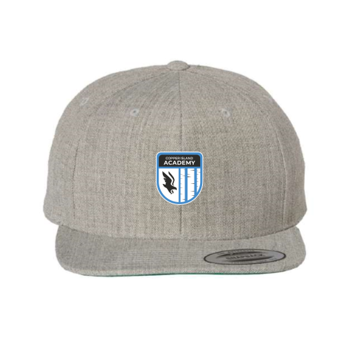 Load image into Gallery viewer, Copper Island Academy - Premium Flat Bill Snapback
