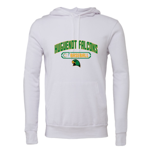 Huguenot Falcons Baseball - Adult Premium Pullover Hood Sweatshirt