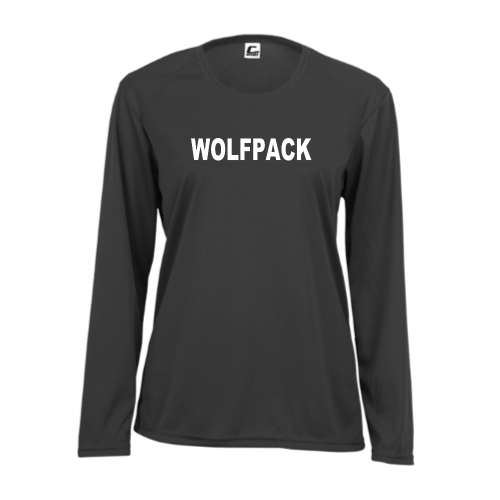 Load image into Gallery viewer, Lincoln Wolfpack - Ladies LS Performance Tee
