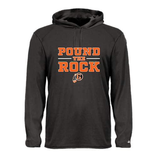 Grafton HS Football - Adult LS Performance Tee with Hood