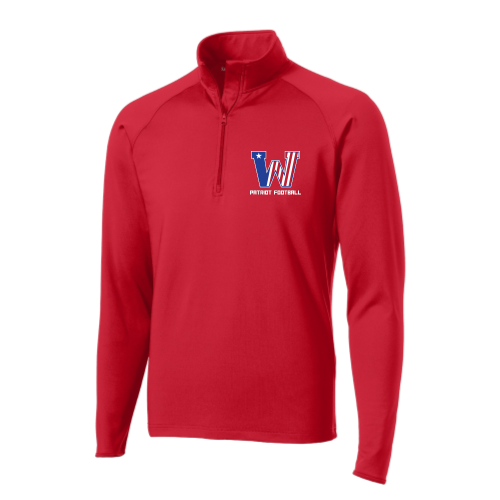 Load image into Gallery viewer, Washington Patriot Football - Dark - Sport Wicking 1-4 Zip Pullover
