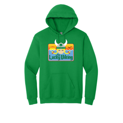 The Lucky Viking -  Adult Pullover Hood Sweatshirt
