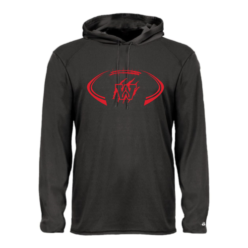 Load image into Gallery viewer, Young Tigers - Adult LS Performance Tee with Hood

