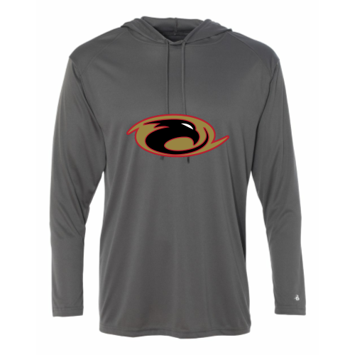 Load image into Gallery viewer, Thunderhawks Softball - Adult LS Performance Tee with Hood
