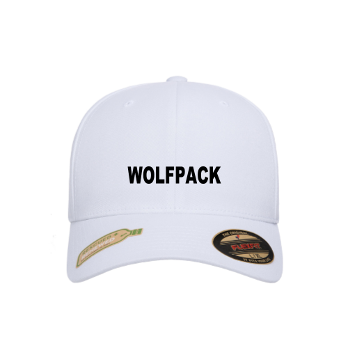 Lincoln Wolfpack - White - Cotton Blend Fitted Cap