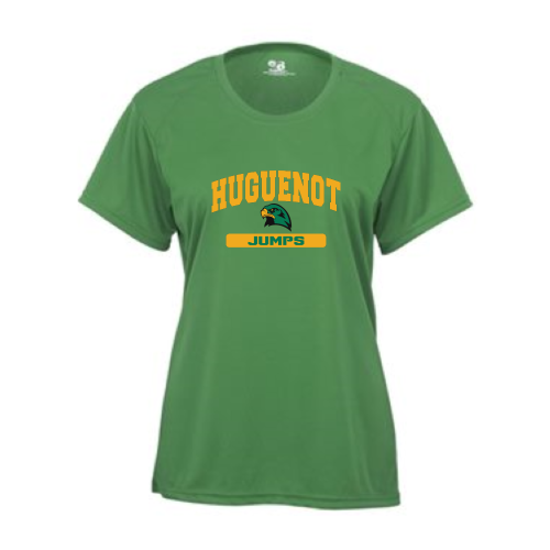 Load image into Gallery viewer, Huguenot Track and Field Jumps - Ladies B-Core SS Performance Tee
