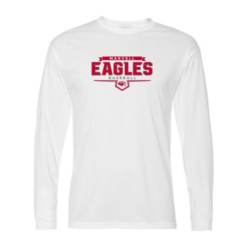 Load image into Gallery viewer, Marvell Eagles - Adult LS Performance Tee
