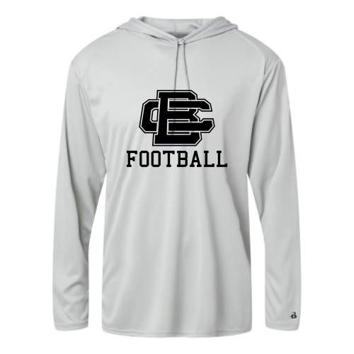 BCAS Football -  Adult LS Performance Tee with Hood