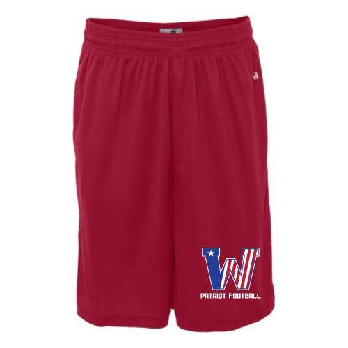 Washington Patriot Football - B-Core Adult 10 Performance Short
