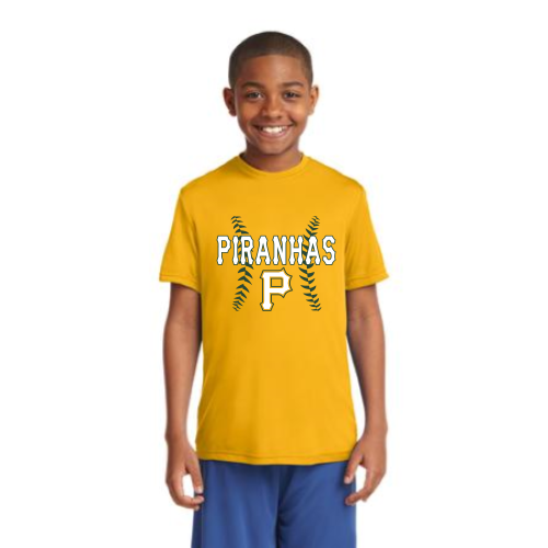 Load image into Gallery viewer, Pratt Piranhas - Sport-Tek Youth PosiCharge Competitor Tee
