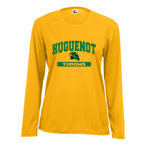Load image into Gallery viewer, Huguenot Track and Field Throws - Ladies LS Performance Tee
