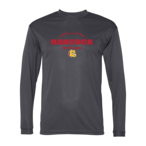 Load image into Gallery viewer, Hancock Football - Adult LS Performance Tee
