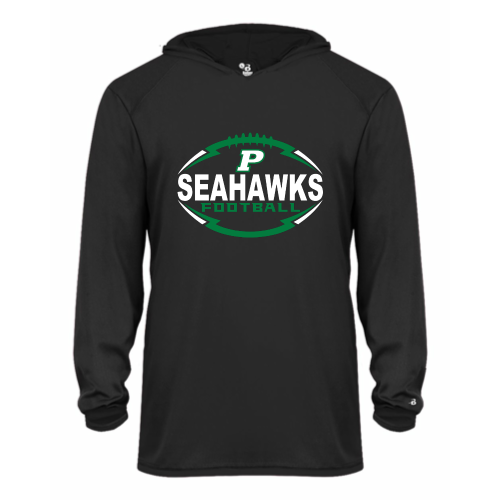 Peninsula Youth Seahawks - Youth LS Performance Tee with Hood