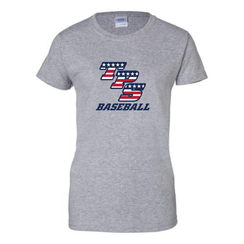 Load image into Gallery viewer, TPS Baseball - Ladies Short Sleeve Cotton Tee
