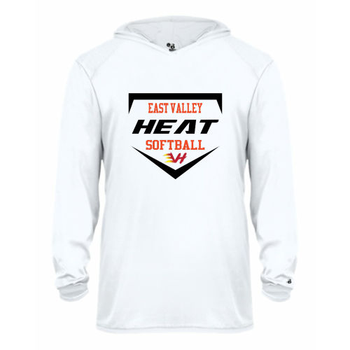East Valley Heat Club Softball - Youth LS Performance Tee with Hood