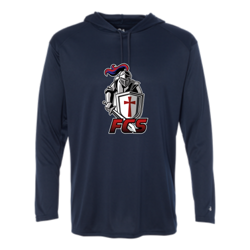 Faith Christian School - Adult LS Performance Tee with Hood