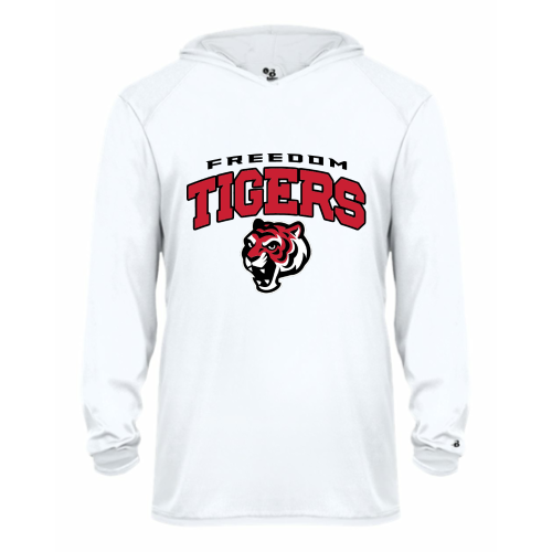 Load image into Gallery viewer, FMS Youth Long Sleeve Performance Tee with Hood
