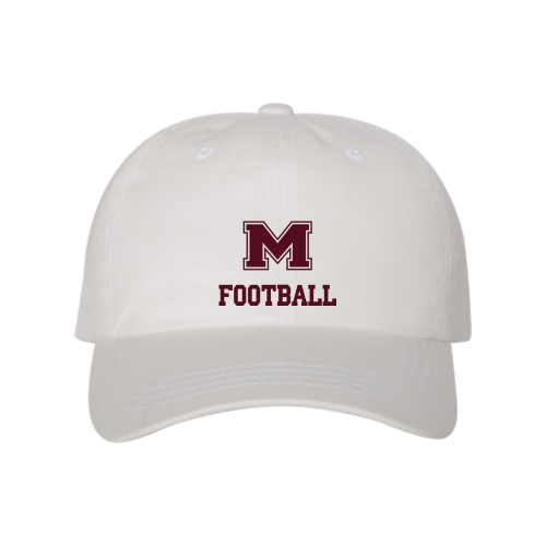 Milford Football - White - Classic Dad Cap