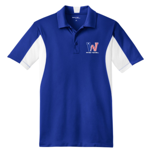 Washington Patriot Football - Side Blocked Sport-Wick Polo