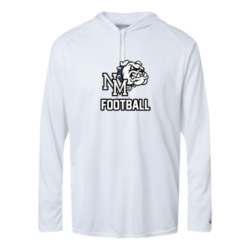 North Mason Football - Adult LS Performance Tee with Hood