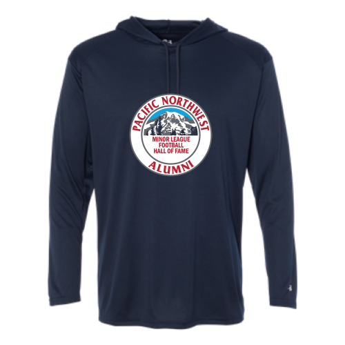 Pacific NW Football - Adult LS Performance Tee with Hood