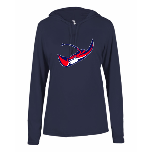 Load image into Gallery viewer, Cross Schools - Ladies LS Performance Tee with Hood
