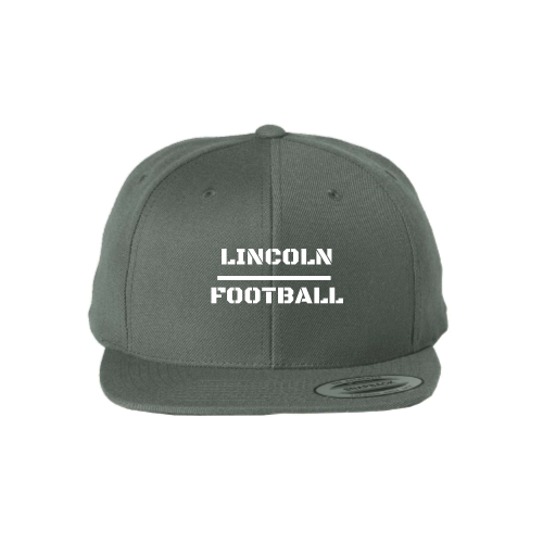 Load image into Gallery viewer, Lincoln Football - Premium Flat Bill Snapback
